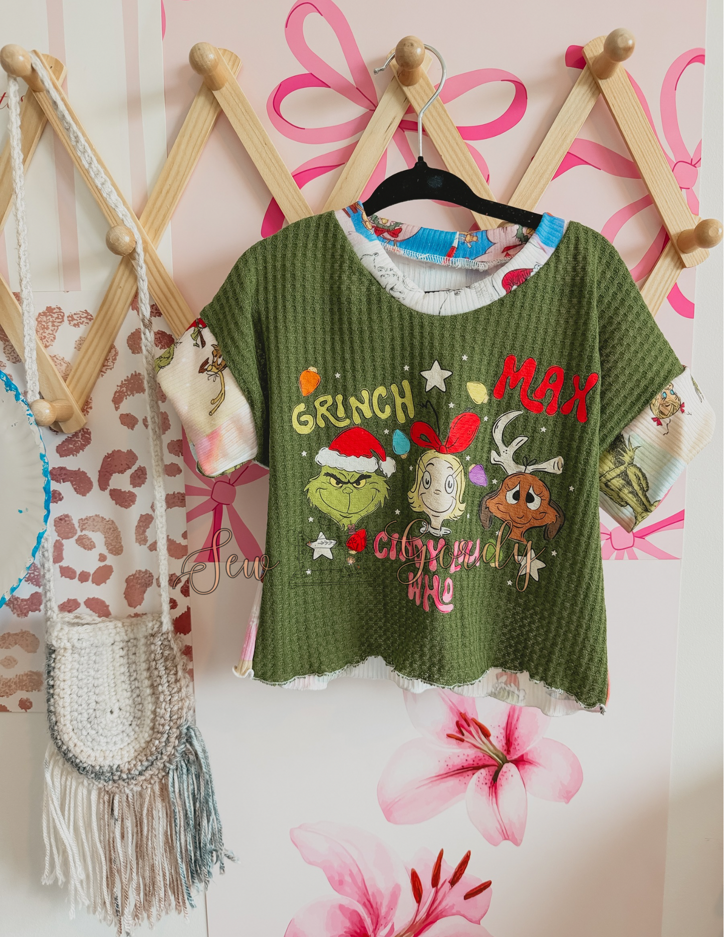 9/12 Green Xmas oversized tee