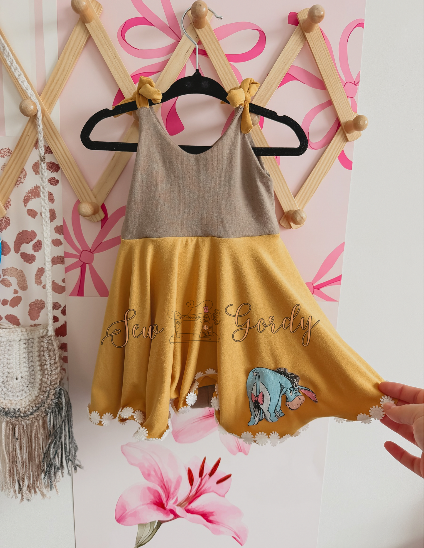 2T Bear Upcycle Brielle Romper
